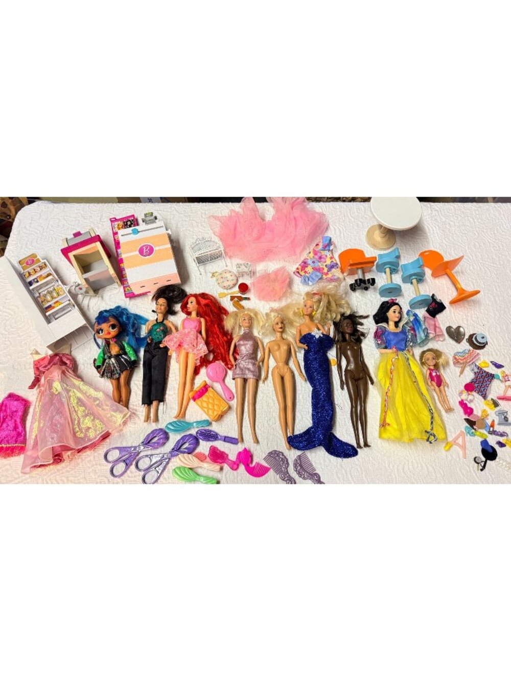 Barbie Clothes Accessories Replacement Parts Snow White Lot